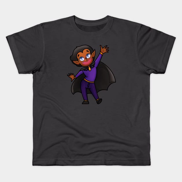 Little Vampire Kids T-Shirt by candice-allen-art